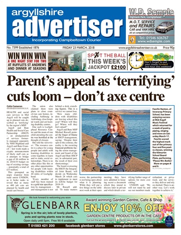 Argyllshire Advertiser issue 23/3/2018