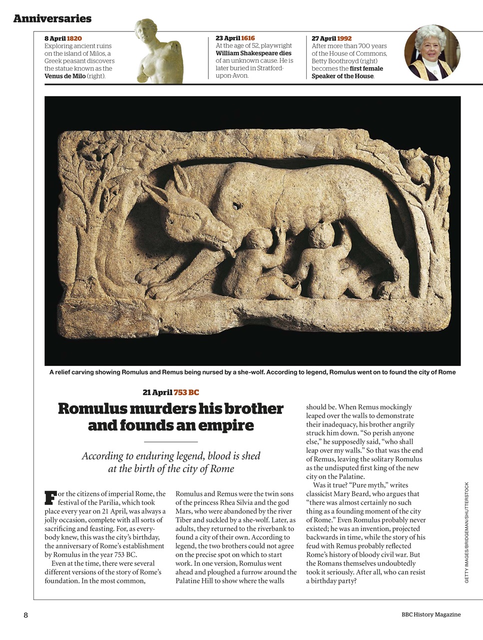BBC History Magazine Preview Pages