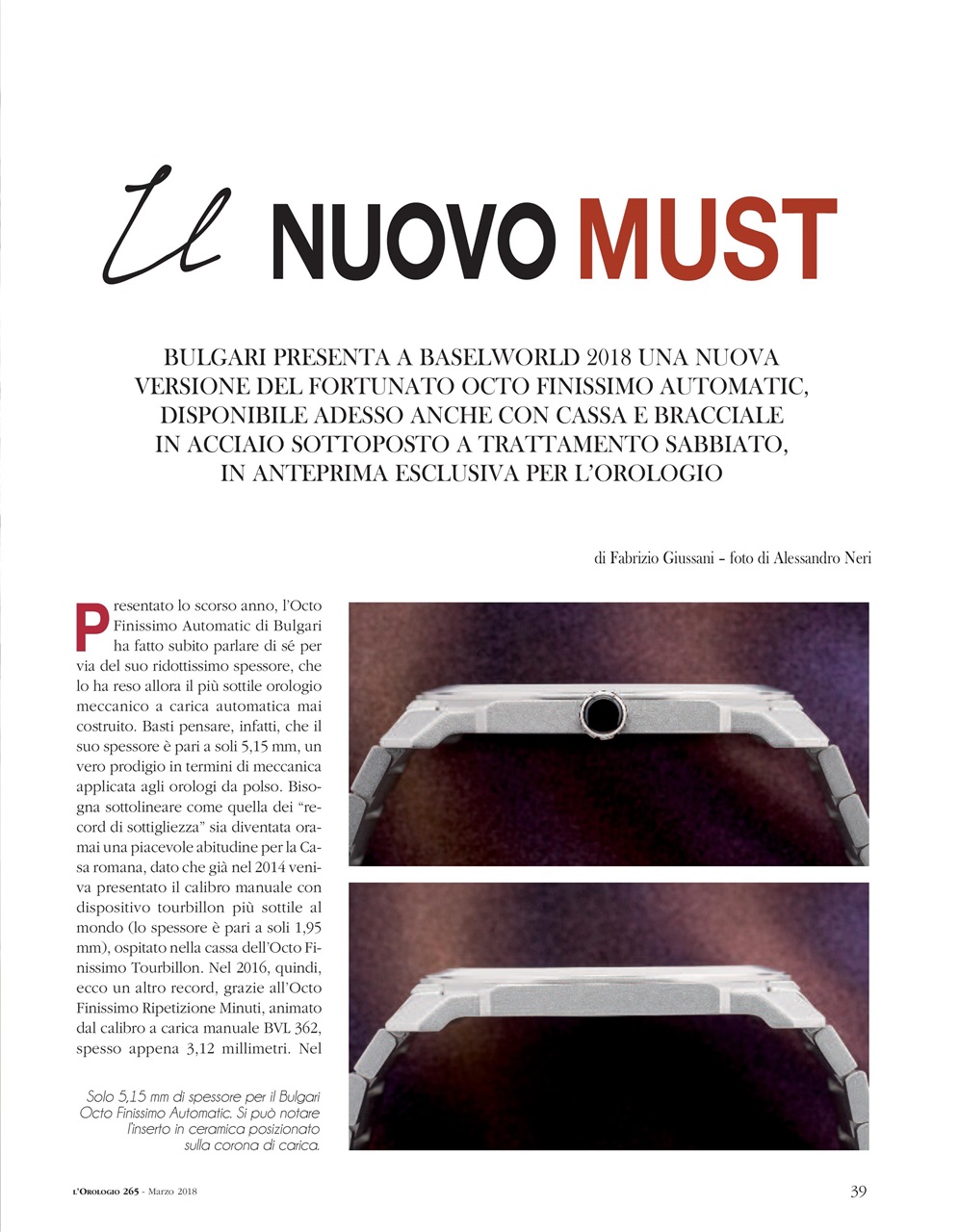 L'Orologio Preview Pages