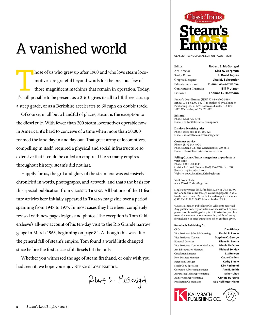 Classic Trains Preview Pages