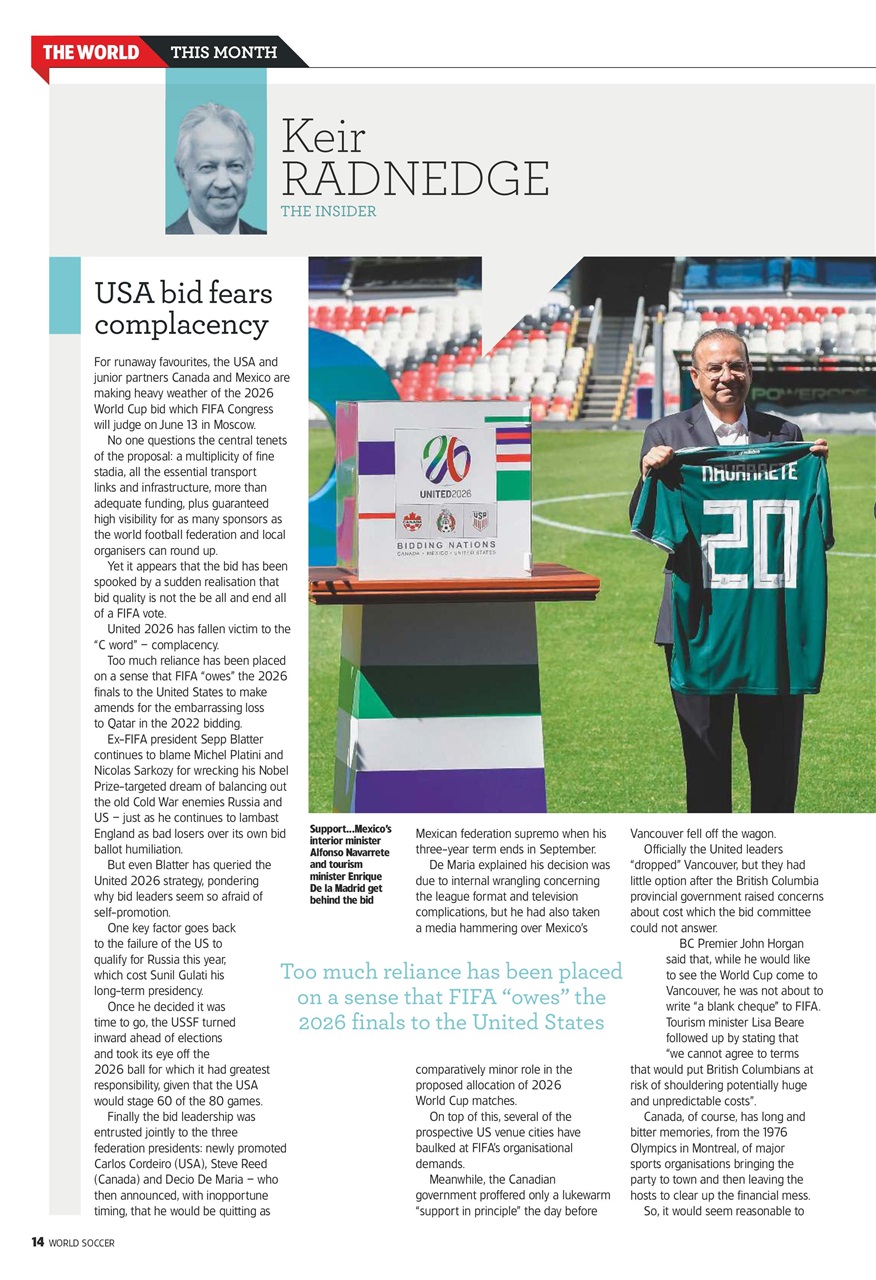 World Soccer Preview Pages