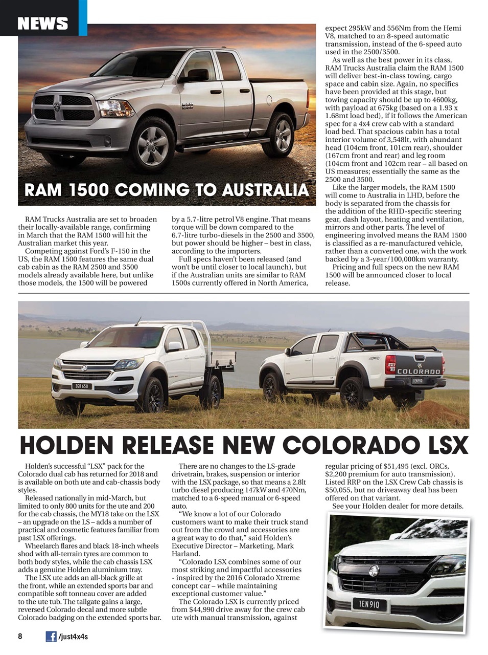 JUST 4X4S Preview Pages