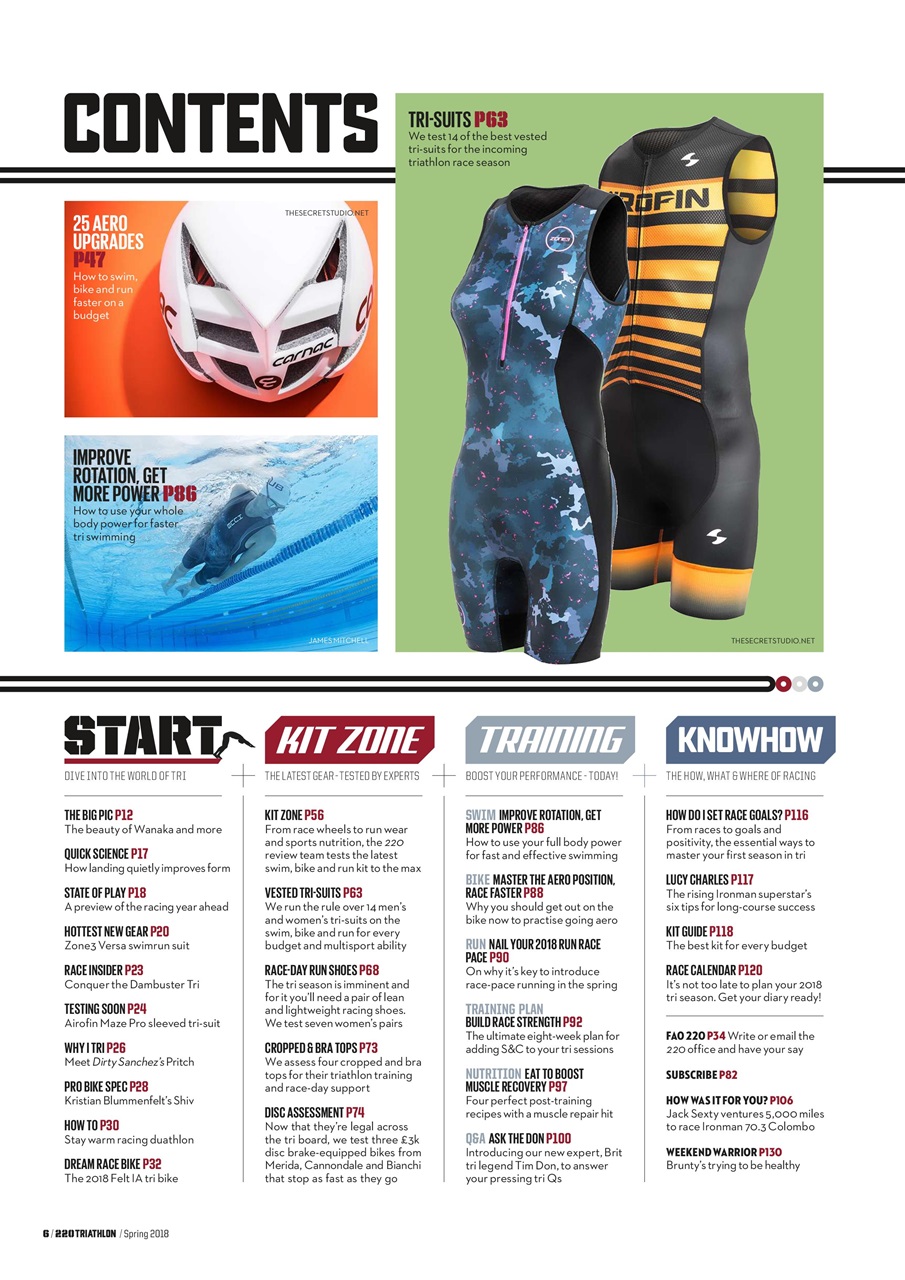 220 Triathlon Magazine Preview Pages