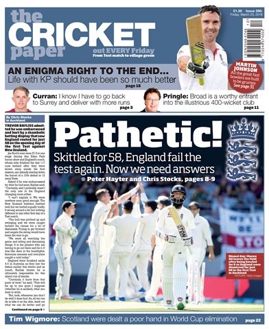 The Cricket Paper issue 23rd March 2018