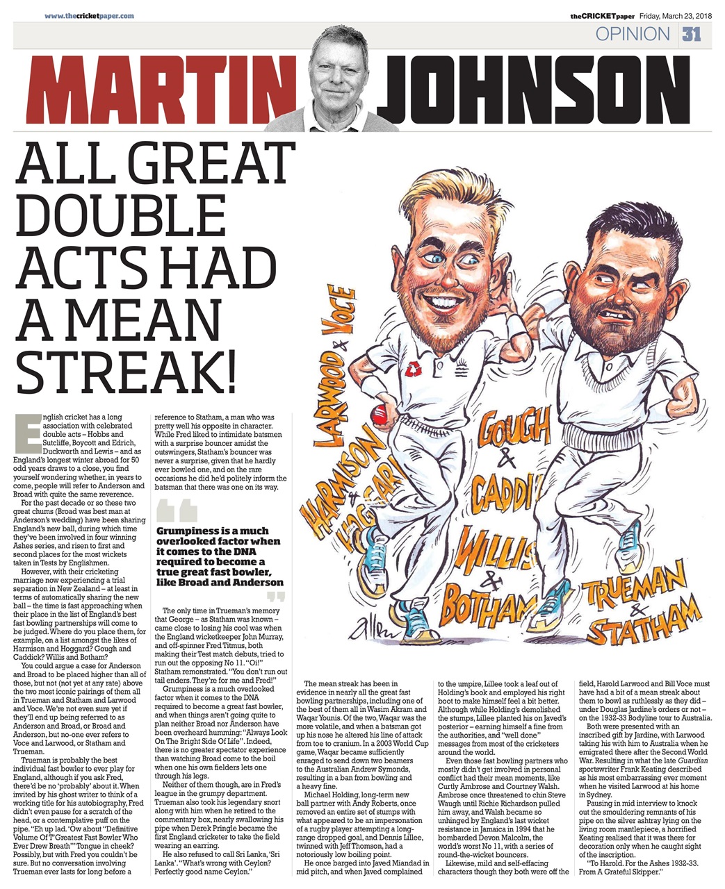 The Cricket Paper Preview Pages