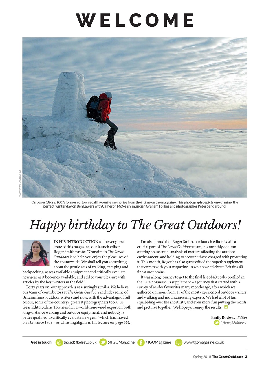 TGO - The Great Outdoors Magazine Preview Pages