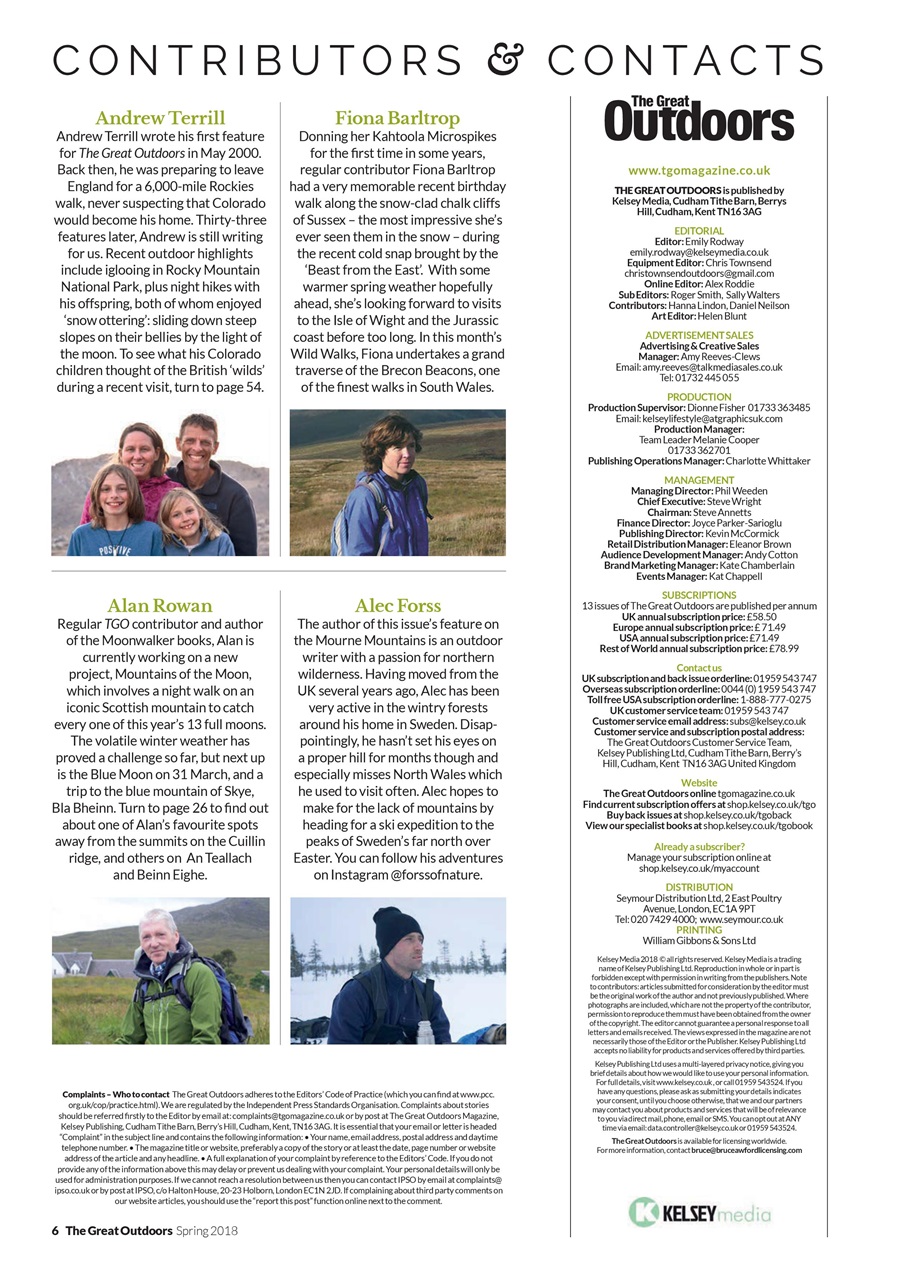 TGO - The Great Outdoors Magazine Preview Pages