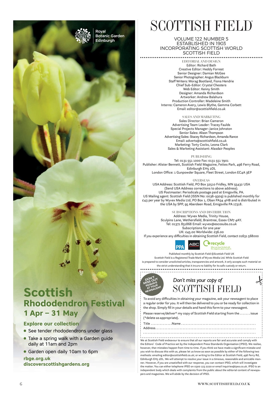 Scottish Field Preview Pages