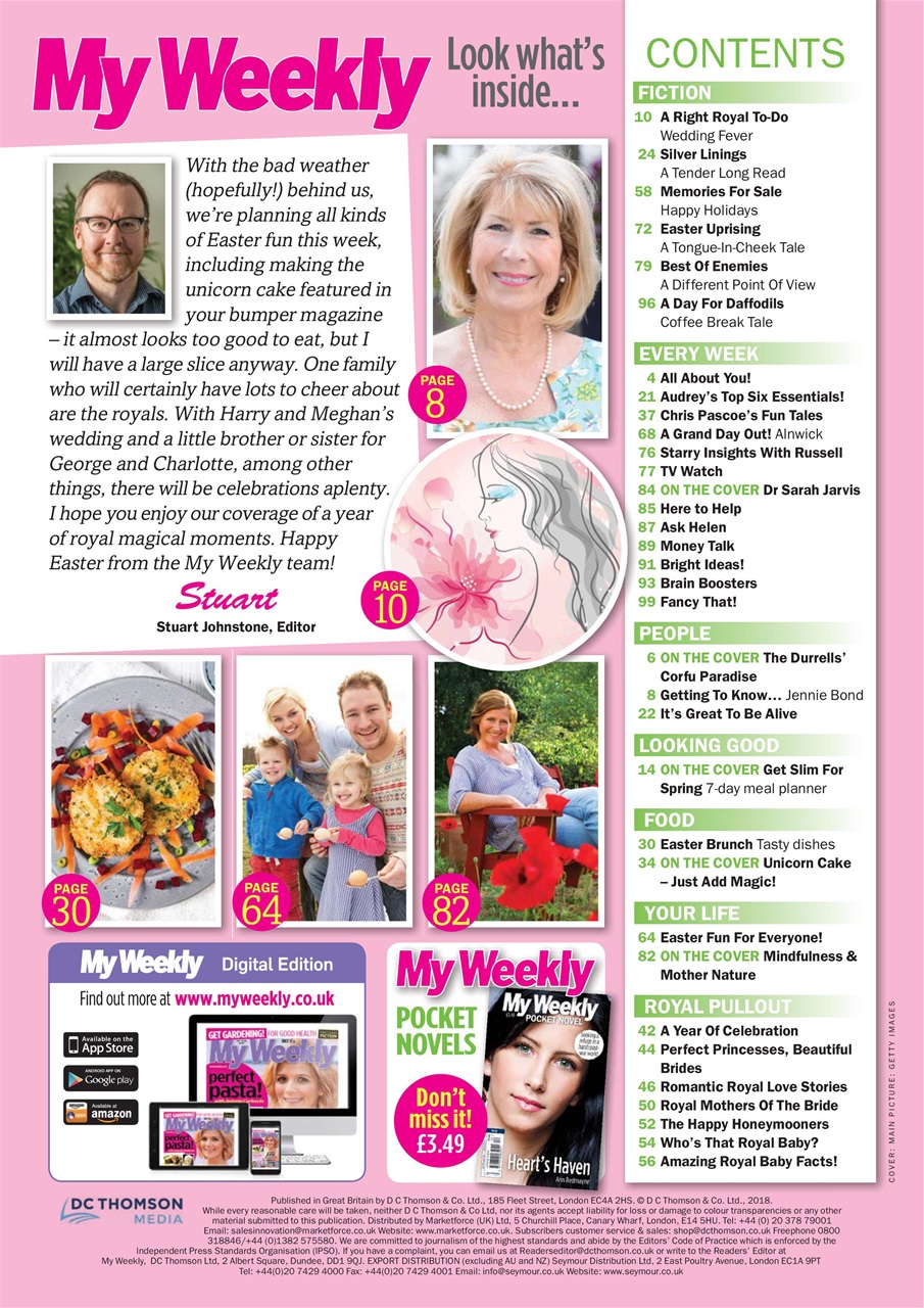 My Weekly Preview Pages