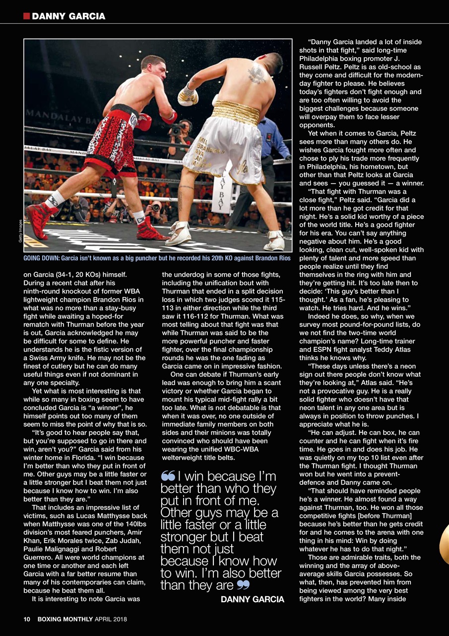 Boxing Monthly Preview Pages