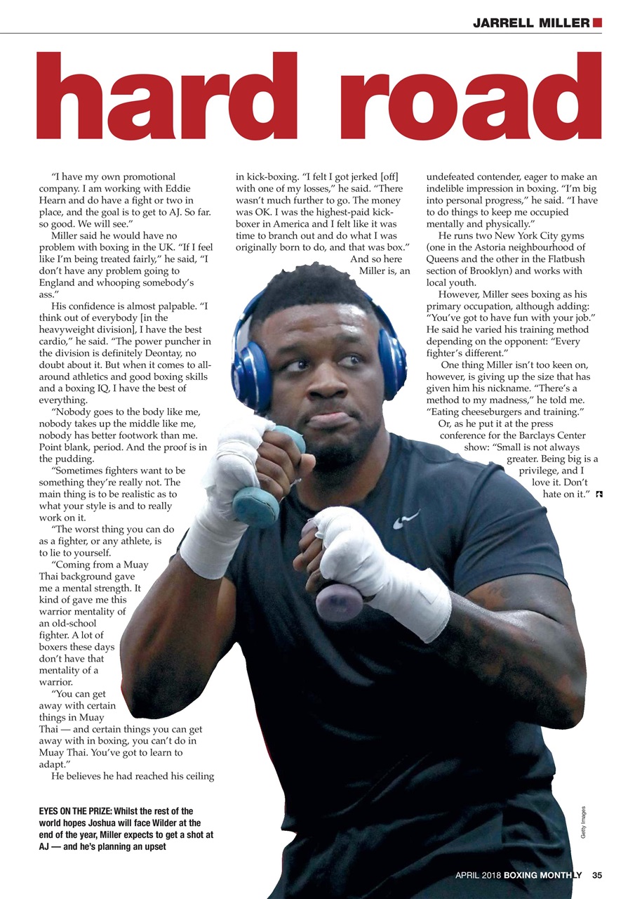 Boxing Monthly Preview Pages