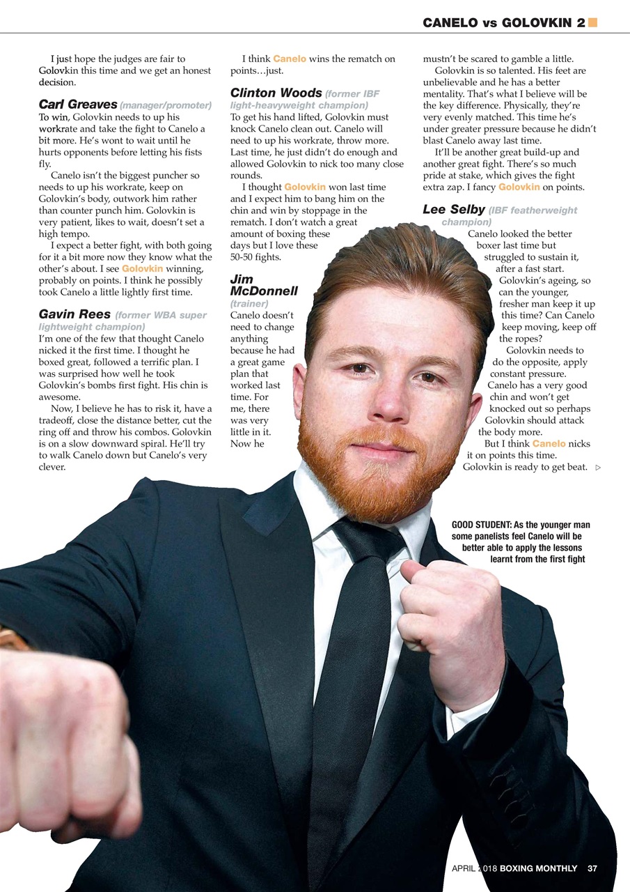 Boxing Monthly Preview Pages
