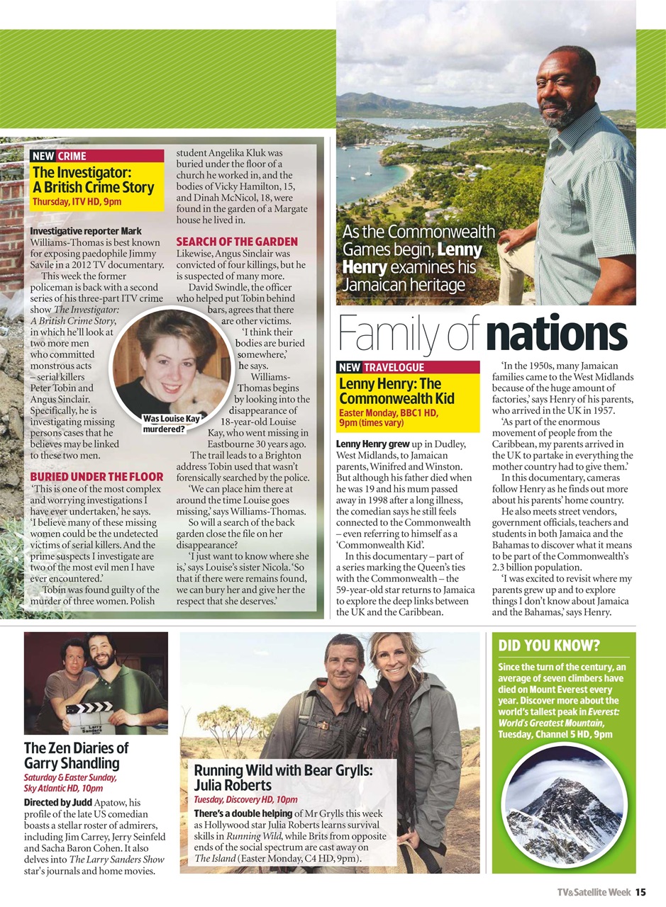 TV & Satellite Week Preview Pages