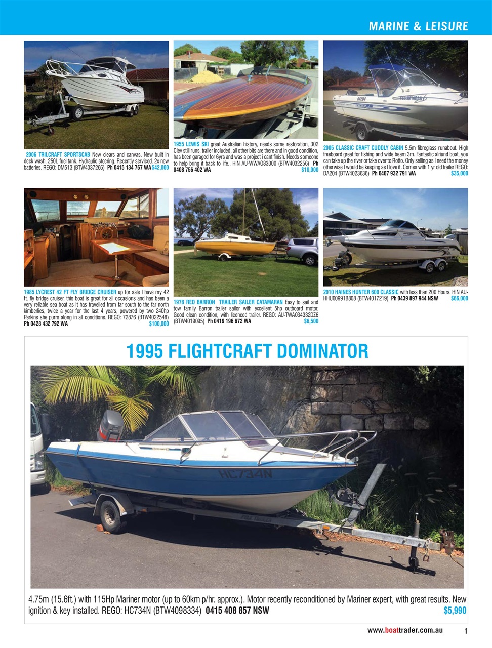 Boat Trader Australia Preview Pages