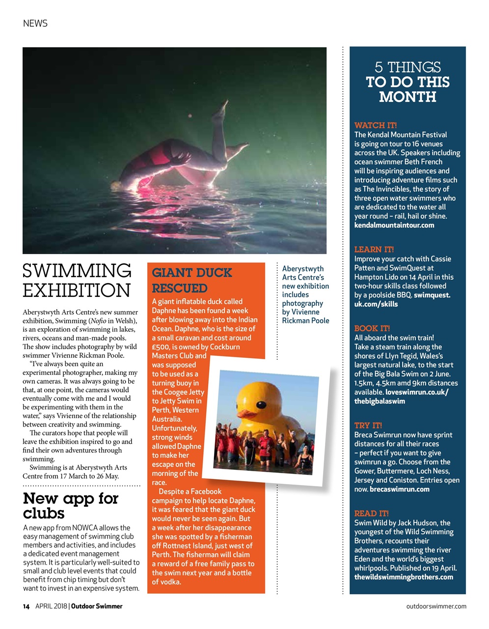Outdoor Swimmer Preview Pages