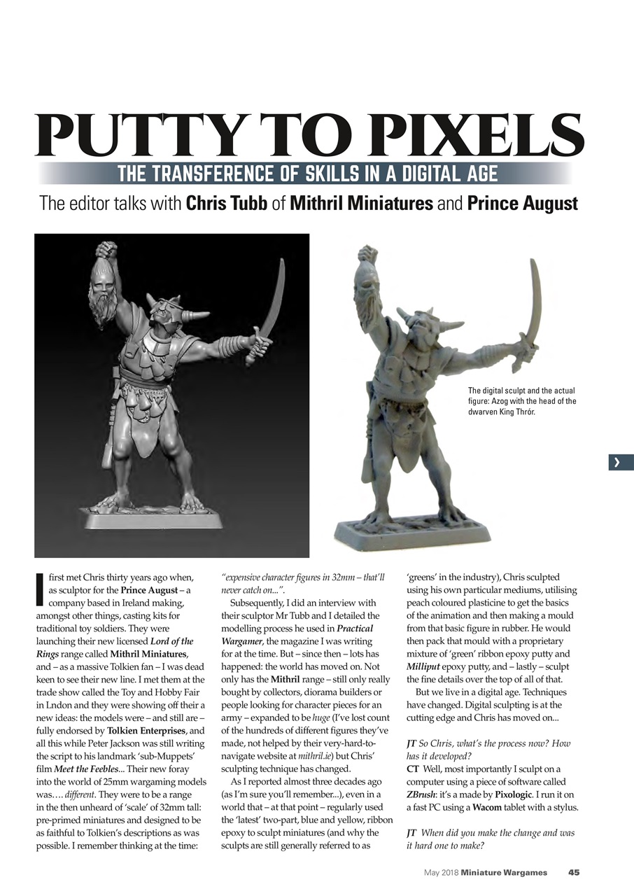 Miniature Wargames Preview Pages