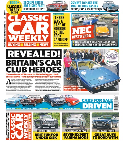 Classic Car Weekly issue 28th March 2018