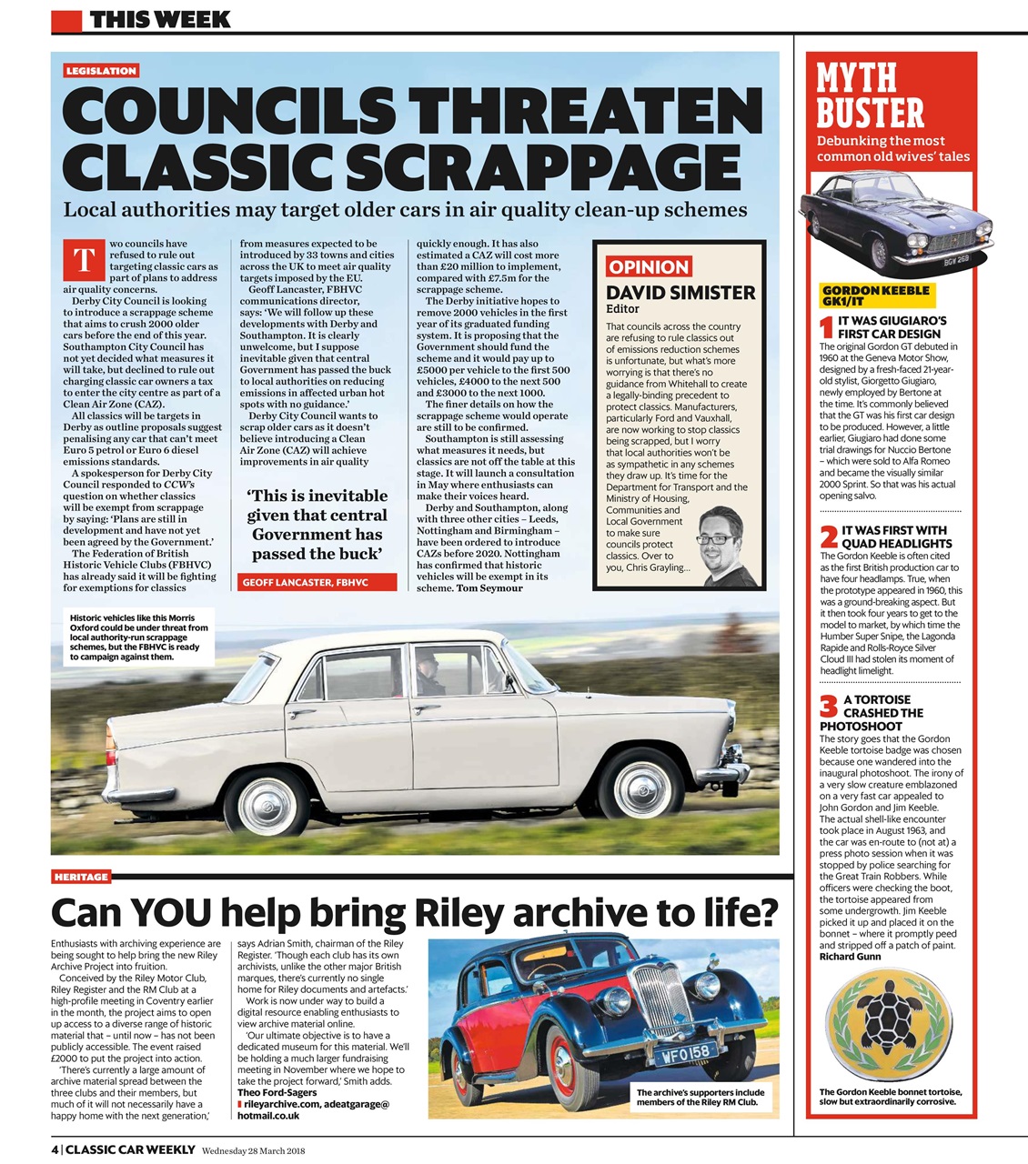 Classic Car Weekly Preview Pages