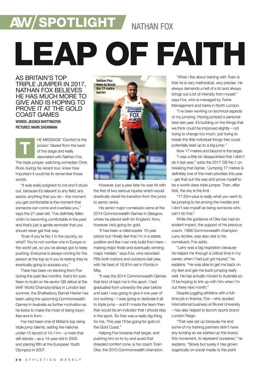 AW – Athletics Weekly Magazine Preview Pages
