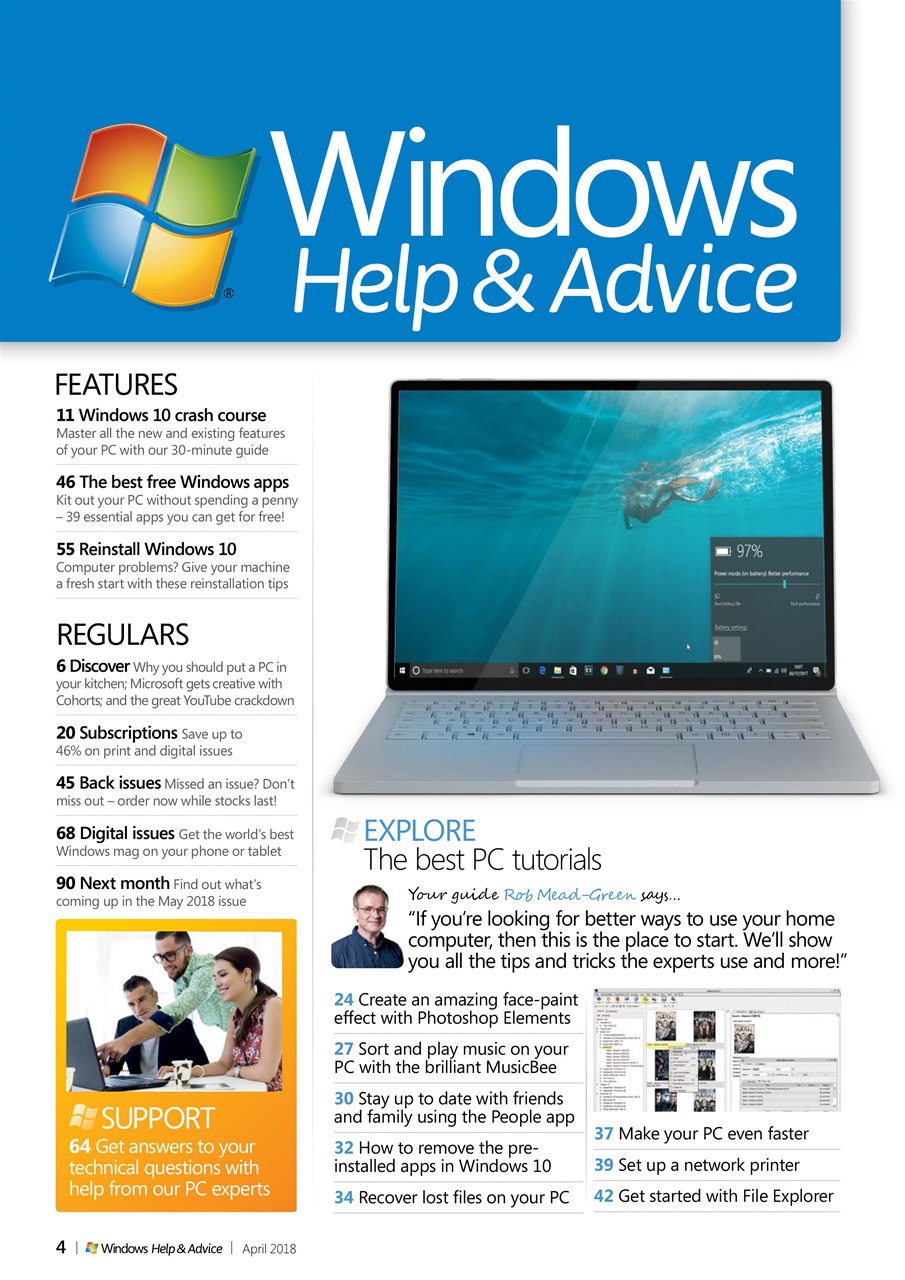 Windows Help & Advice Preview Pages