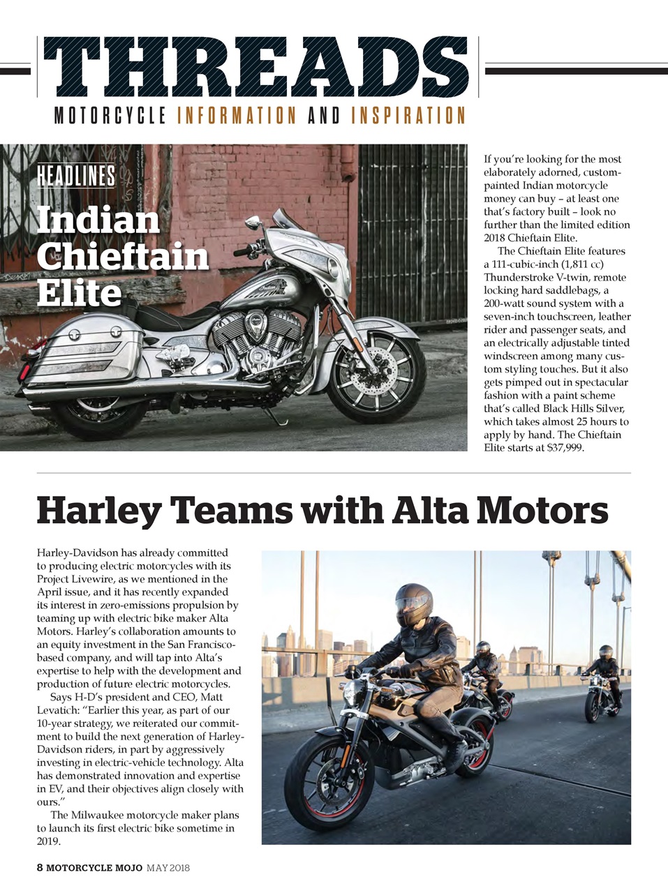Motorcycle Mojo Preview Pages