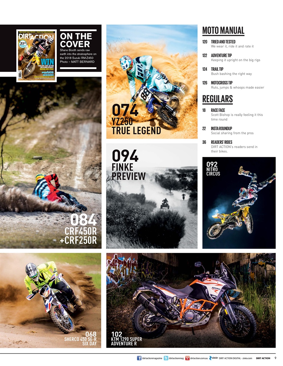 Dirt Action Preview Pages