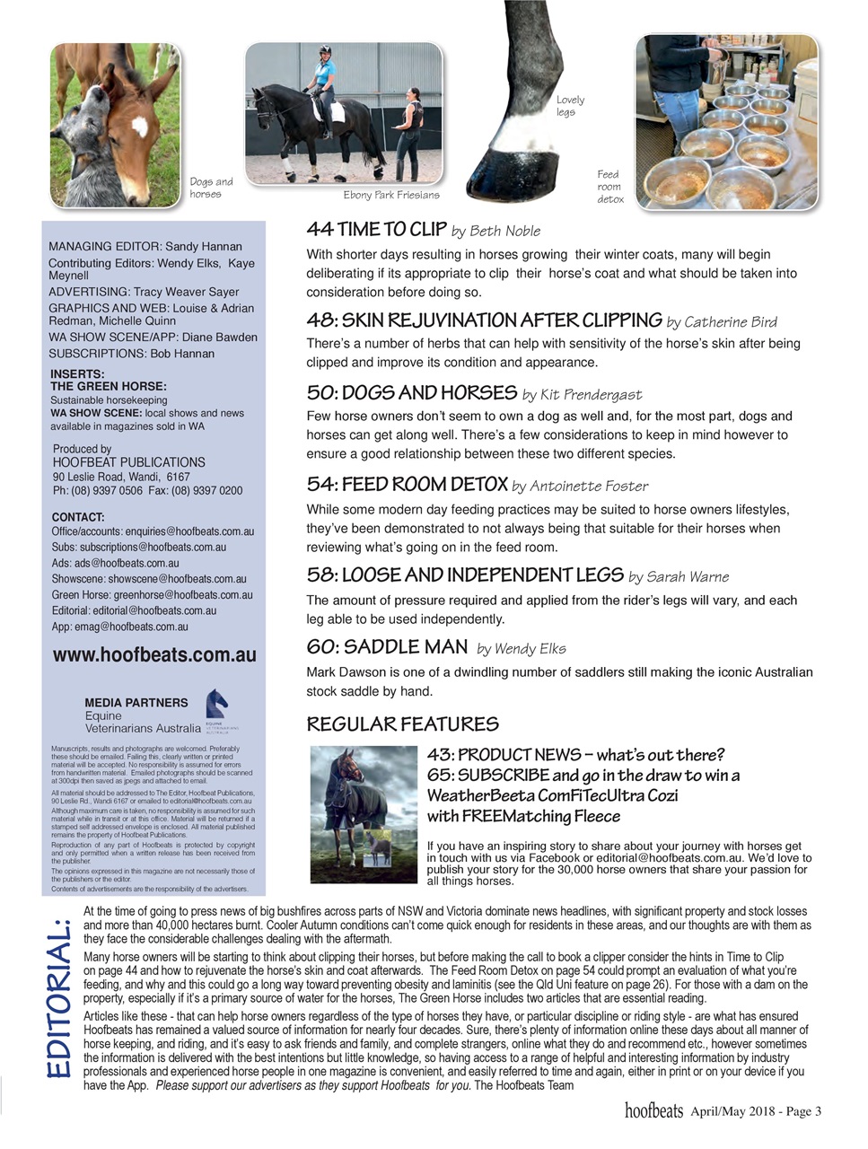 Hoofbeats Preview Pages