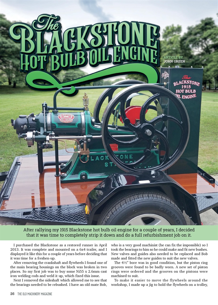 The Old Machinery Magazine Preview Pages
