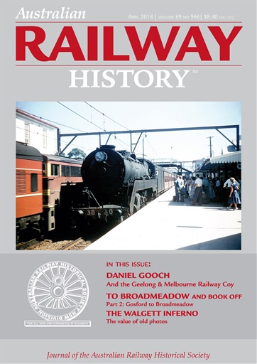 Australian Railway History issue 