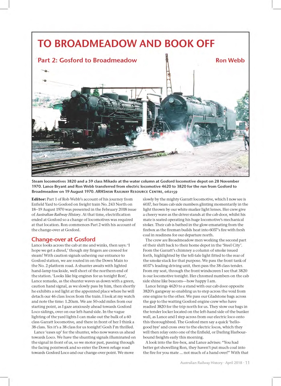 Australian Railway History Preview Pages