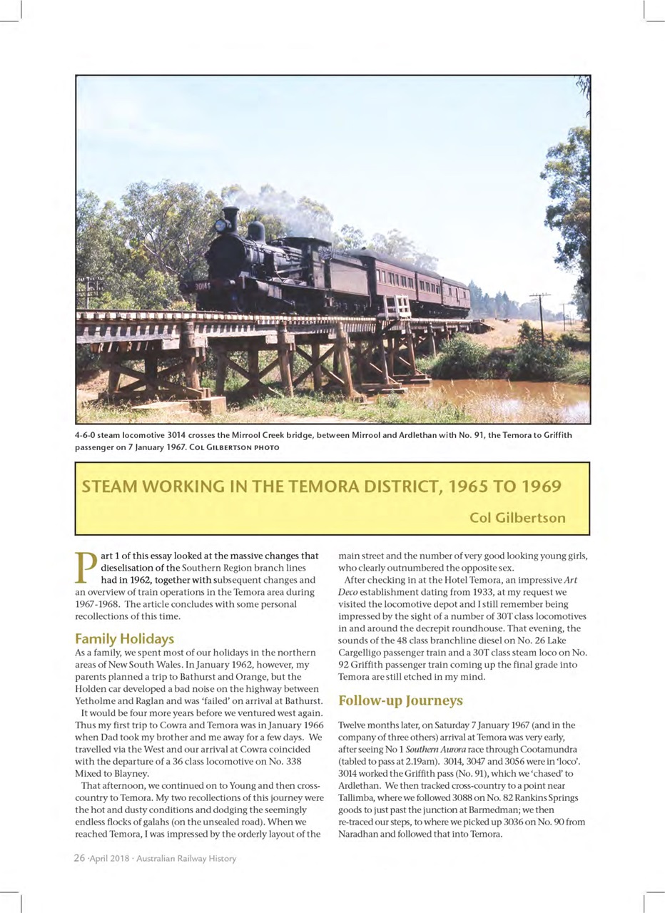 Australian Railway History Preview Pages