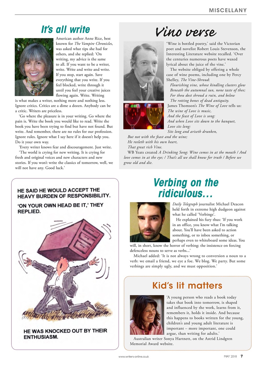 Writing Magazine Preview Pages