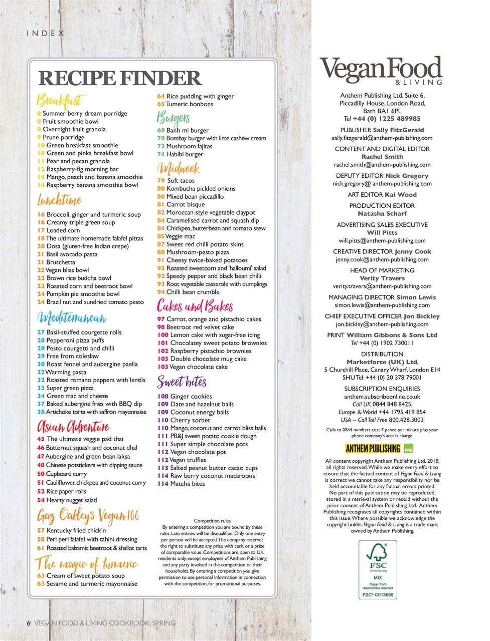 Vegan Food & Living Magazine Preview Pages