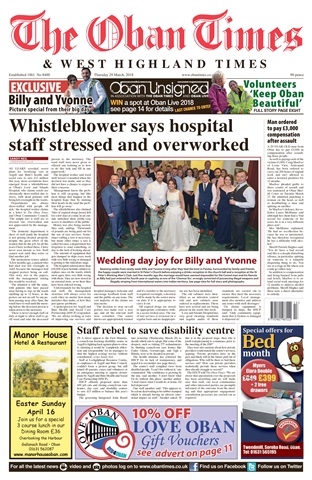 The Oban Times & Lochaber Times issue 29th March 2018