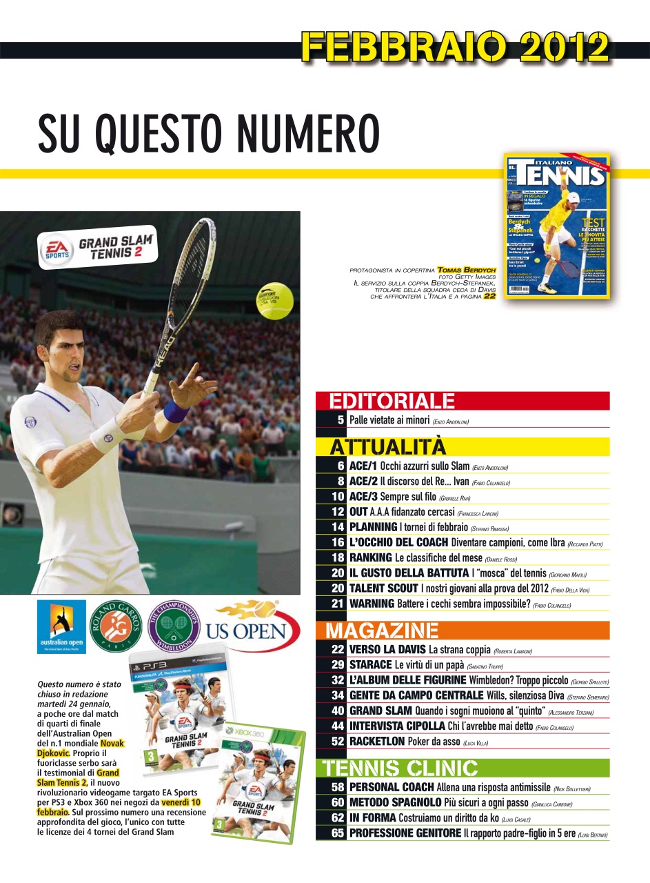 Il Tennis Italiano Preview Pages