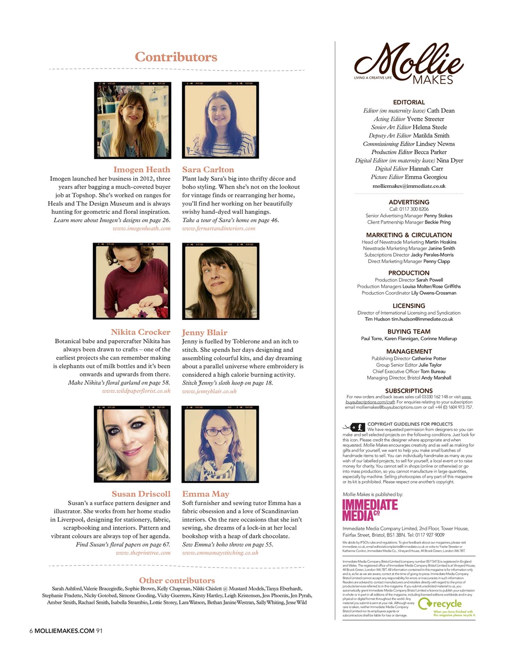 Mollie magazine Preview Pages