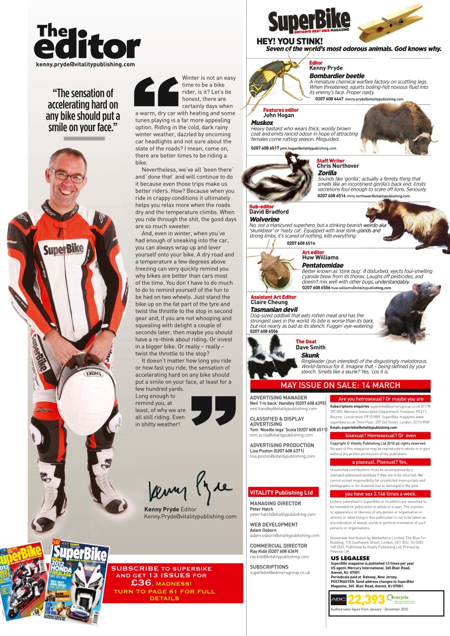 Superbike Magazine Preview Pages