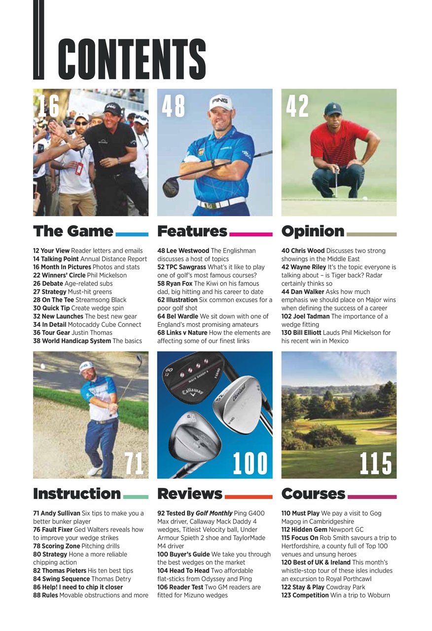 Golf Monthly Preview Pages