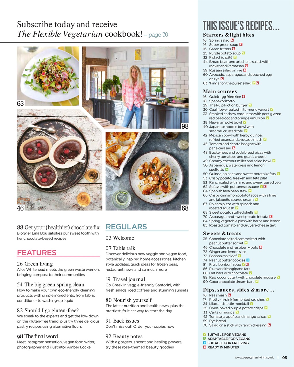 Vegetarian Living Preview Pages