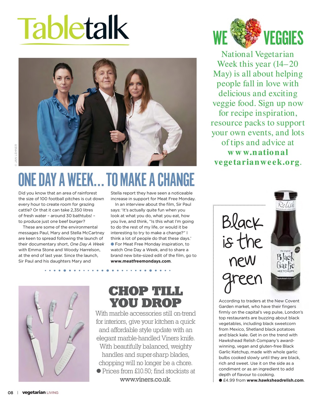 Vegetarian Living Preview Pages