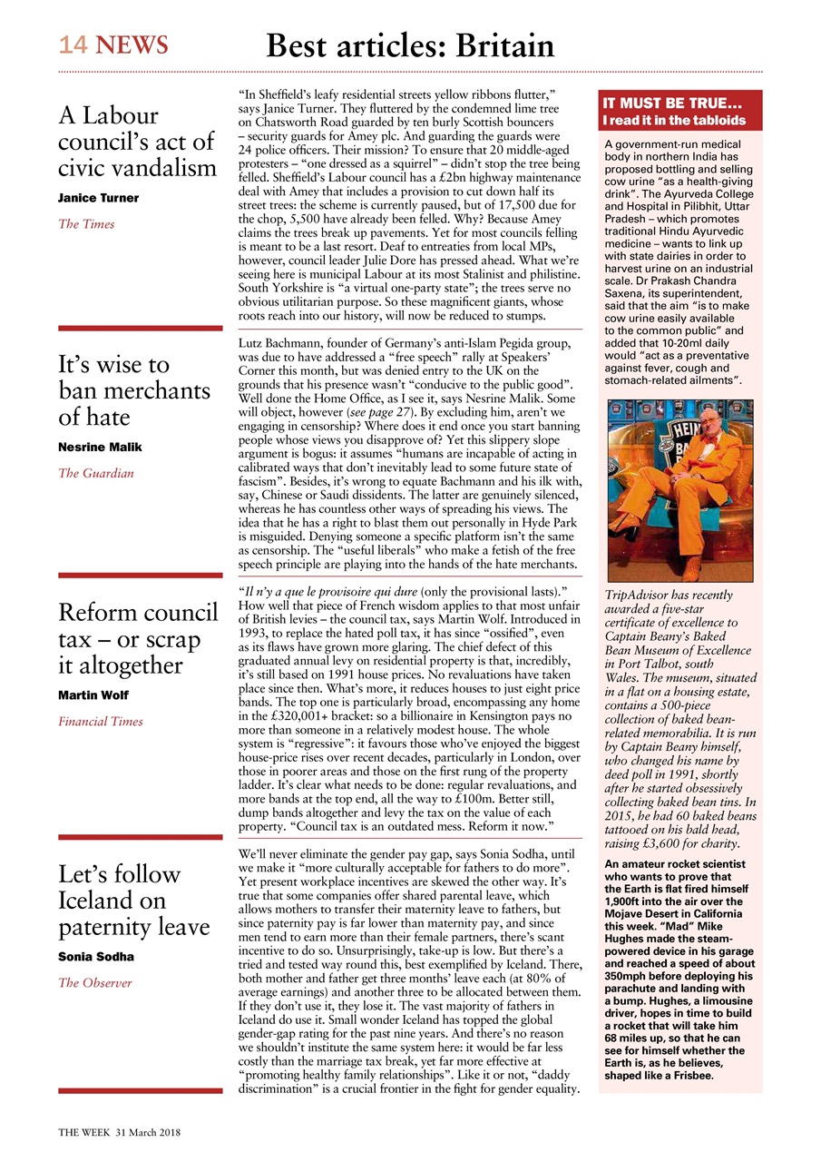 The Week Preview Pages