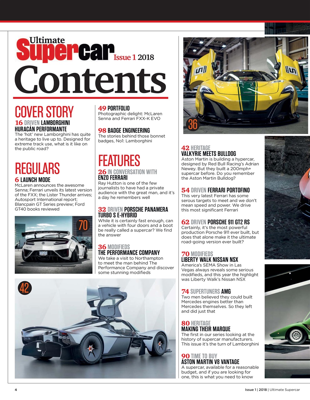 Ultimate Supercar Preview Pages