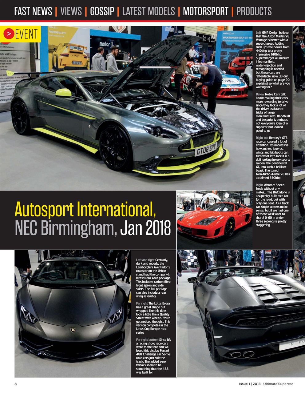 Ultimate Supercar Preview Pages