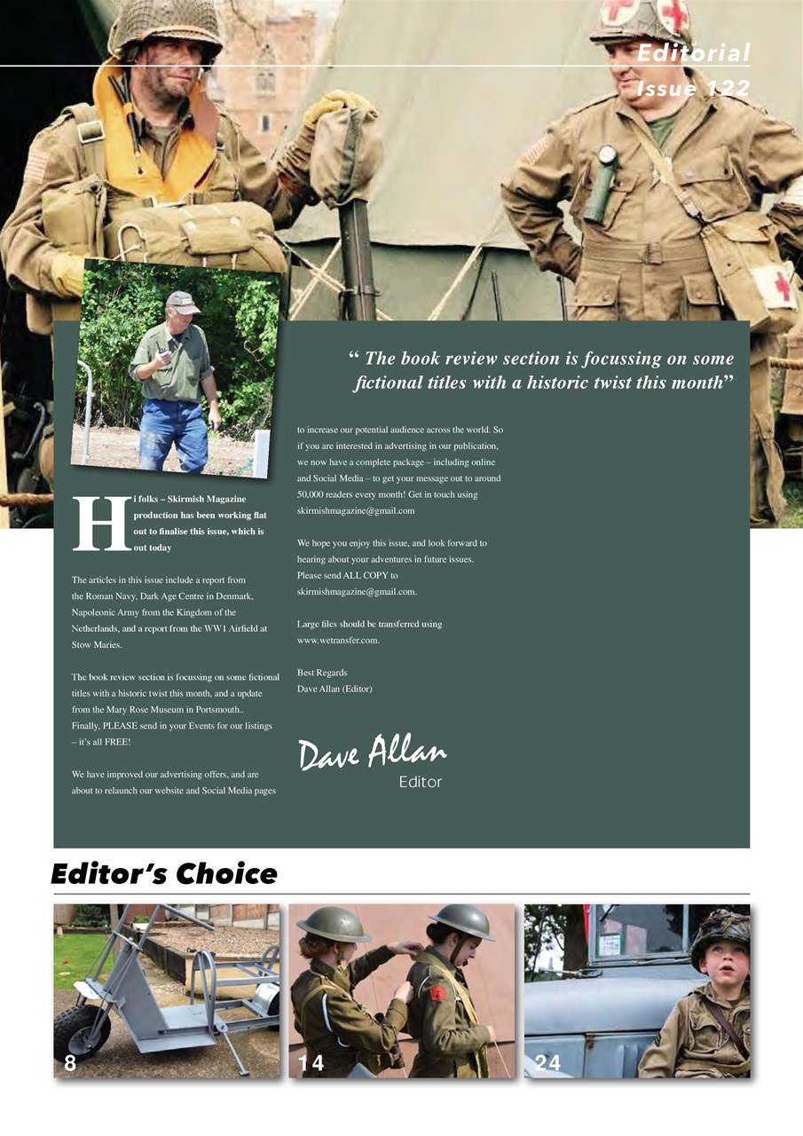 Skirmish Living History Preview Pages