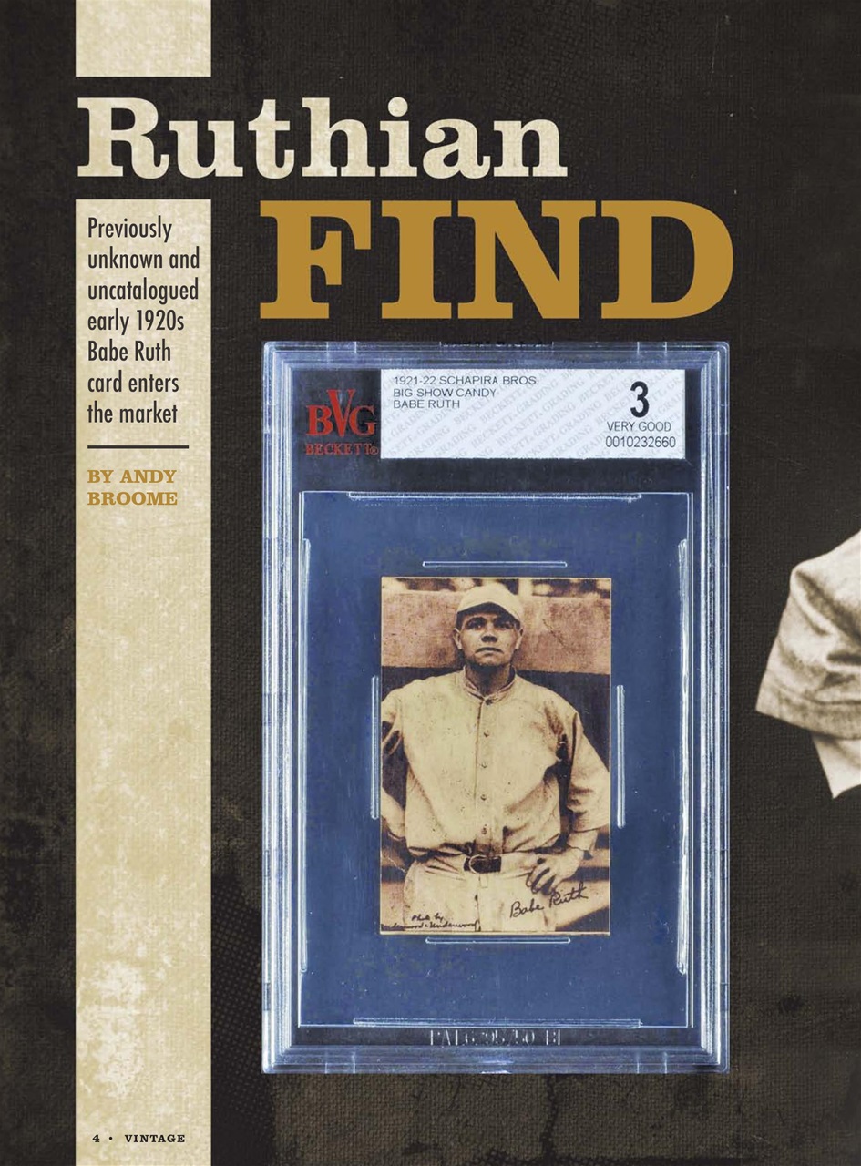 Beckett Vintage Collector Magazine Preview Pages