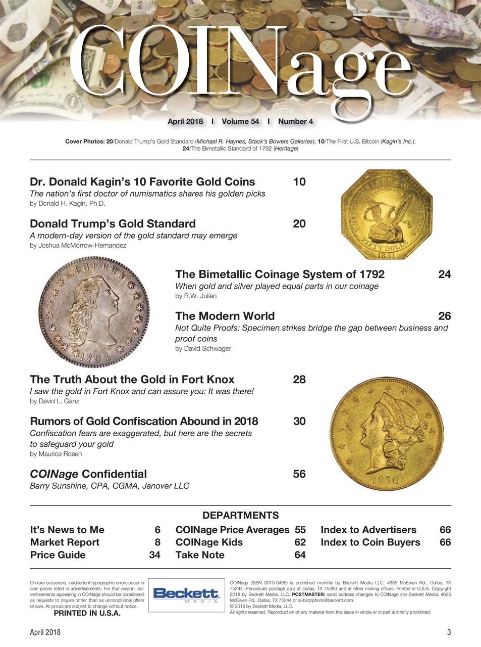 COINage Magazine Preview Pages