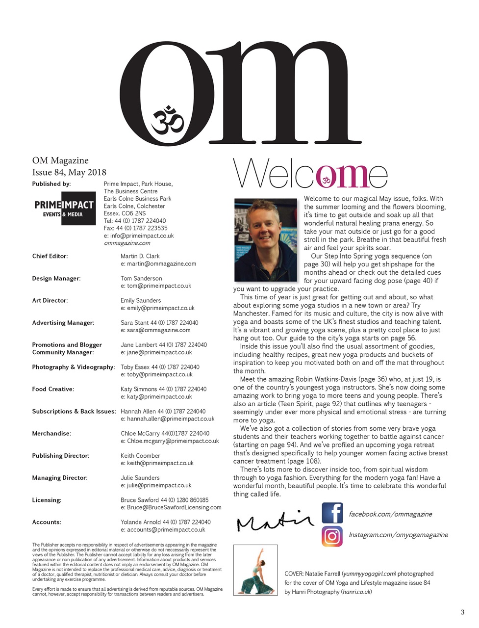 OM Yoga Magazine Preview Pages