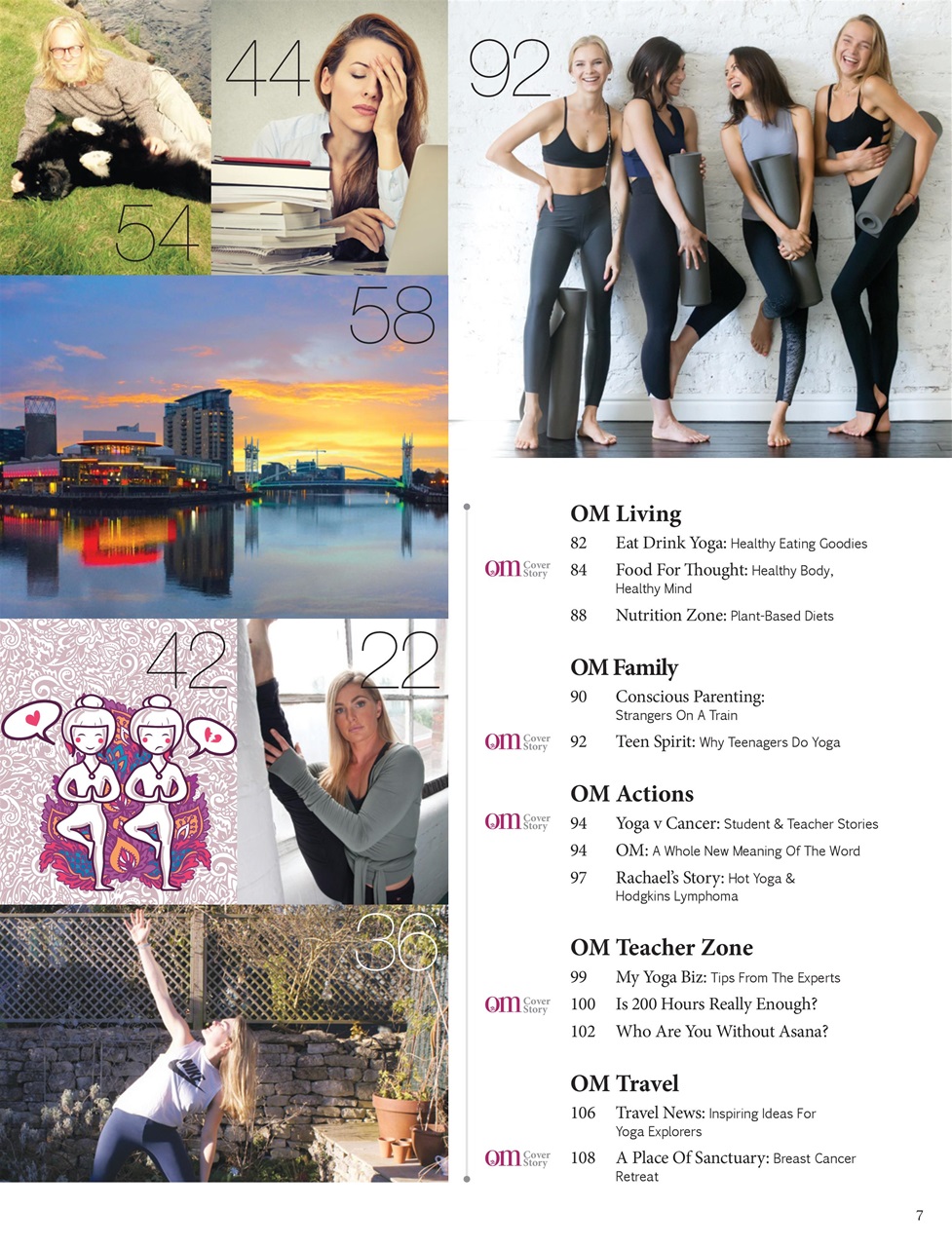 OM Yoga Magazine Preview Pages