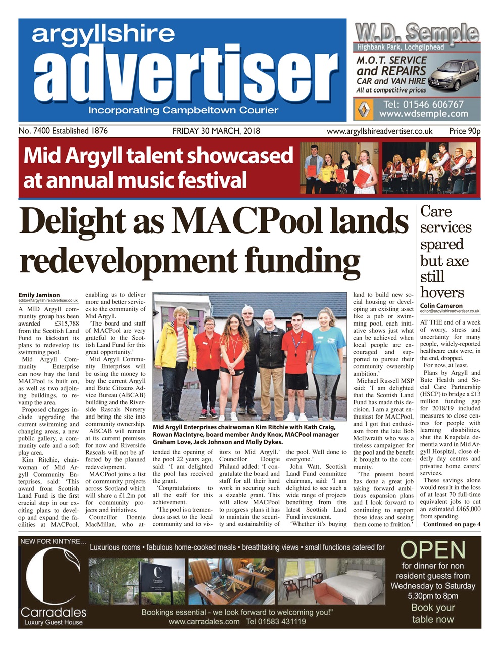 Argyllshire Advertiser Preview Pages