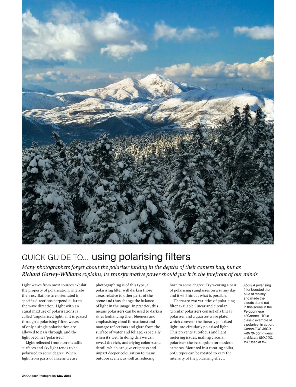 Outdoor Photography Preview Pages
